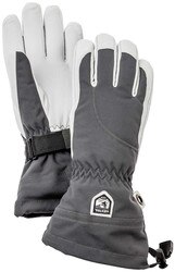 Hestra Heli Ski Glove Women's in Misty Grey and Off White